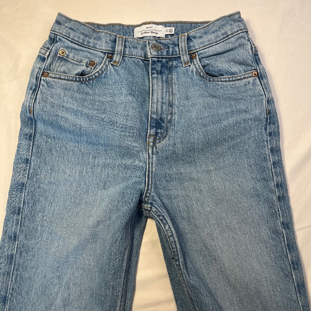 & Other Stories Light Blue High Rise Jeans
